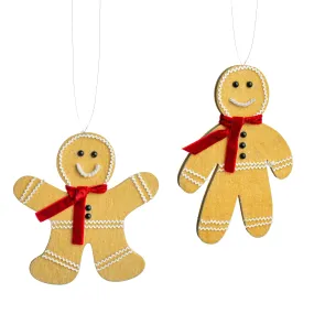 5.5" Gingerbread Cookie Ornaments (2)