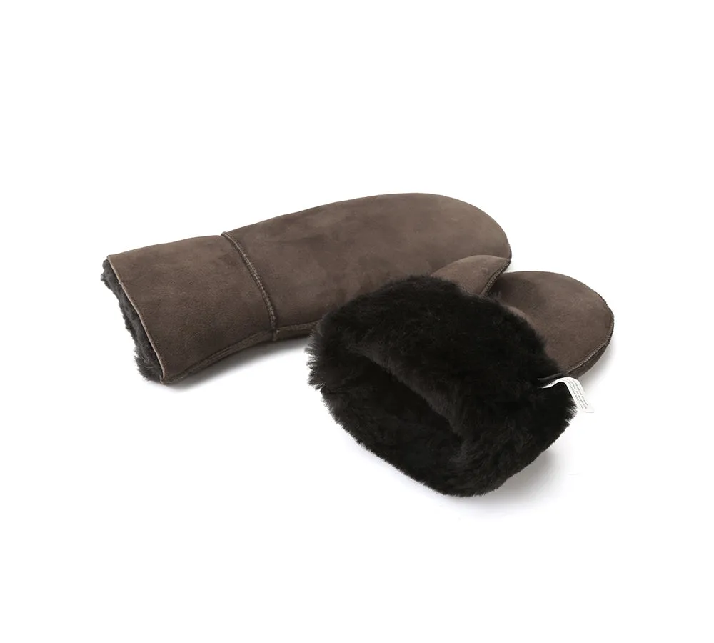 AUSTRALIAN SHEPHERD® Fluffy Sheepskin Wool Mittens