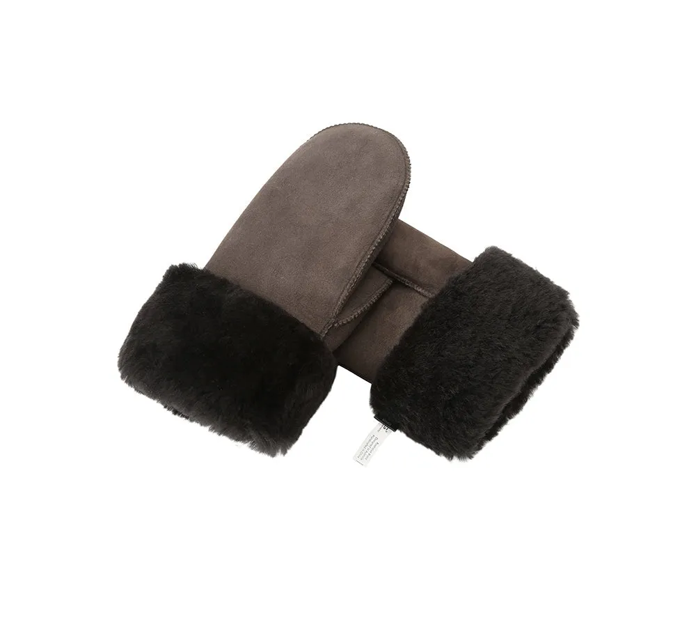 AUSTRALIAN SHEPHERD® Fluffy Sheepskin Wool Mittens