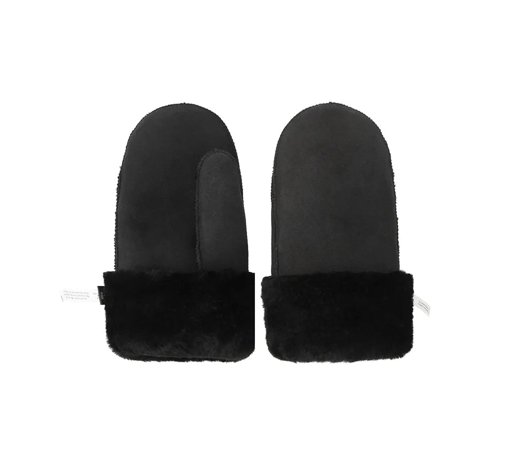 AUSTRALIAN SHEPHERD® Fluffy Sheepskin Wool Mittens