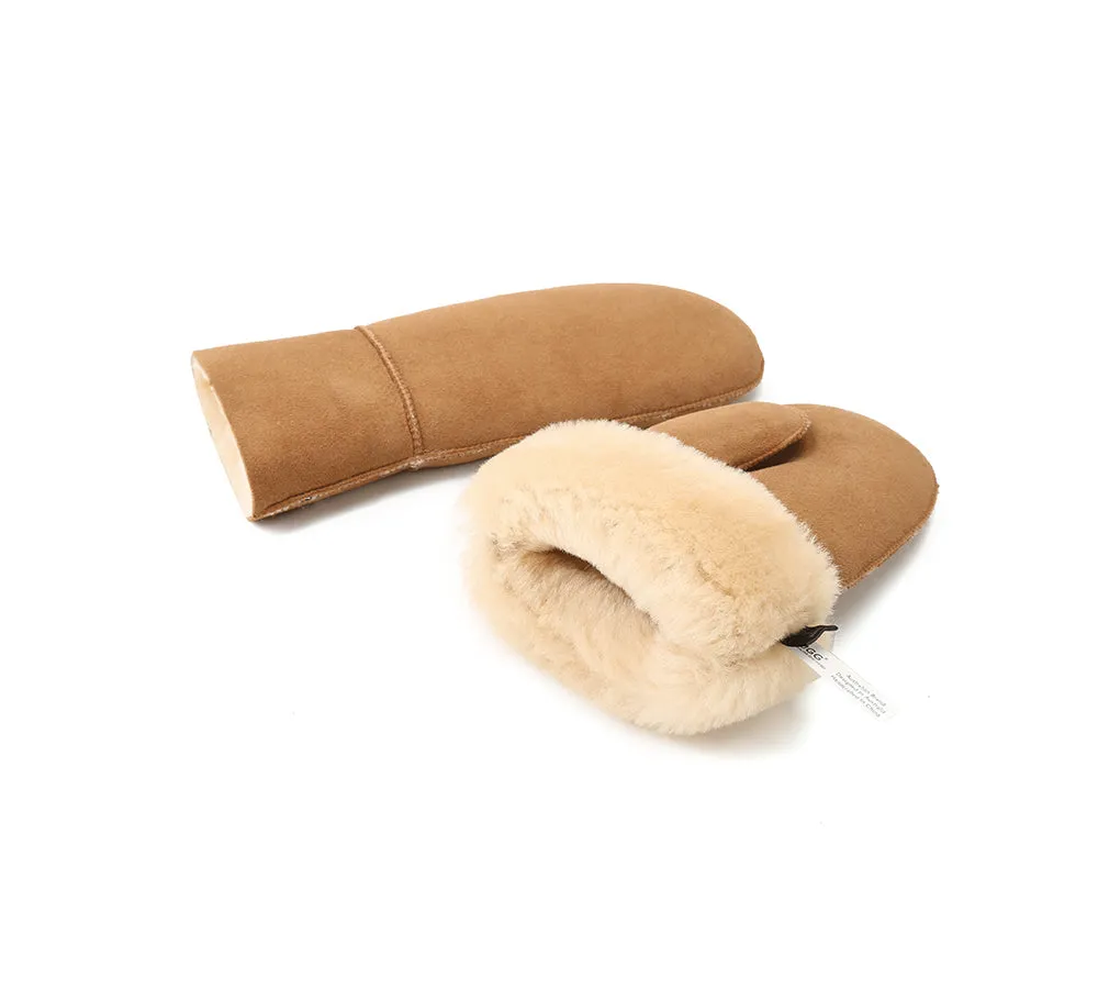 AUSTRALIAN SHEPHERD® Fluffy Sheepskin Wool Mittens