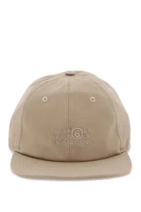 baseball cap with numeric embroidery