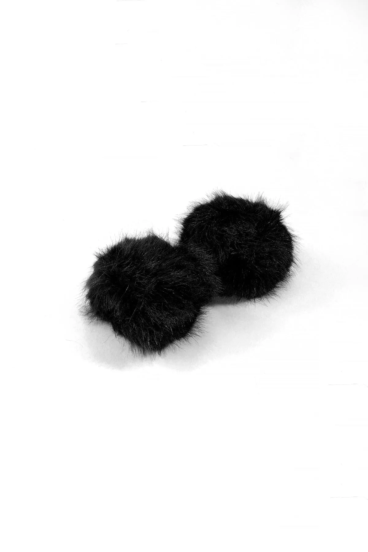 Black Faux Fur Cuffs