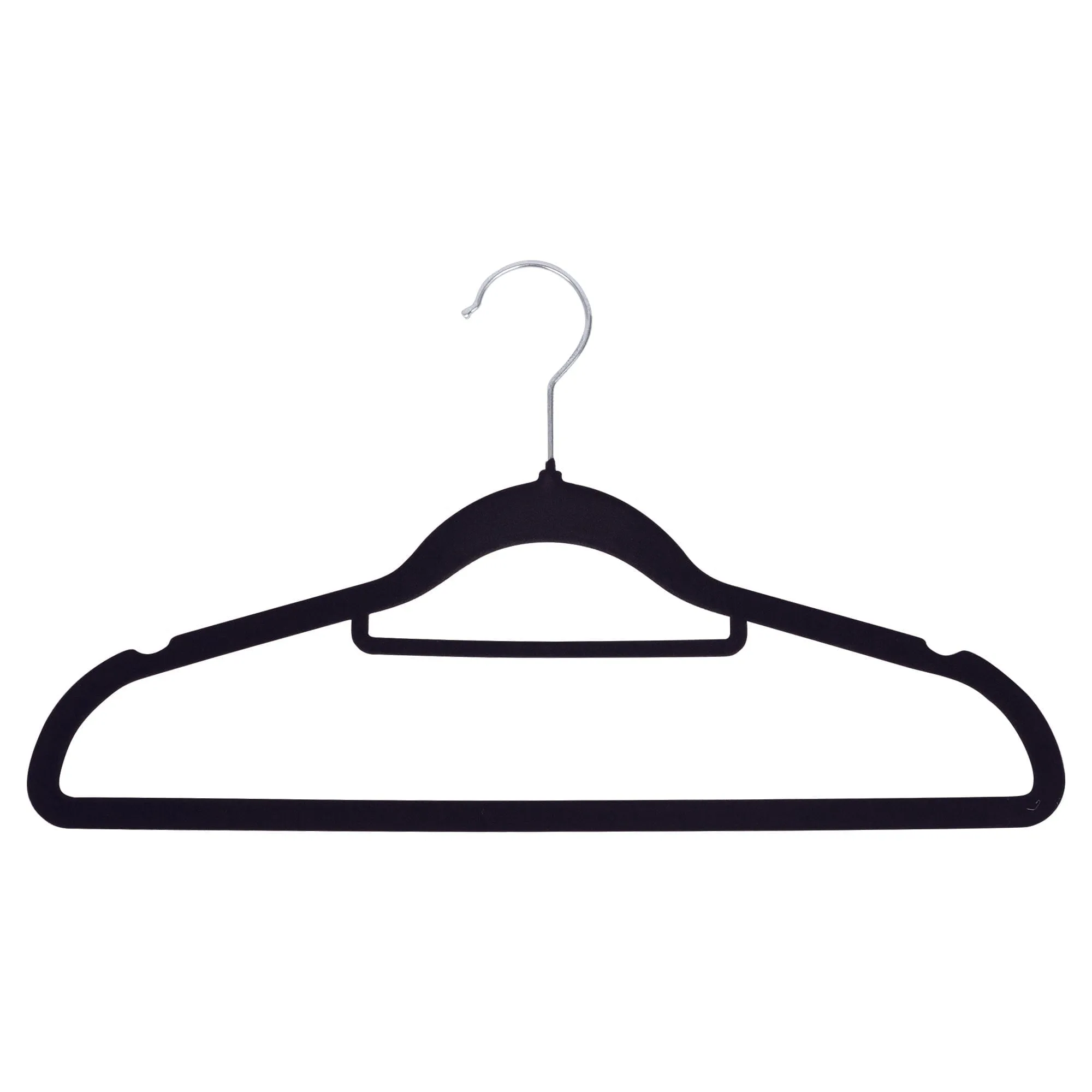 Black Velvet Coat Hangers - Pack of 3 - By Ashley