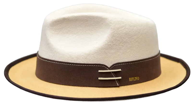 Bruno Capleo OU-853 The Outcast Fedora Bone/Camel