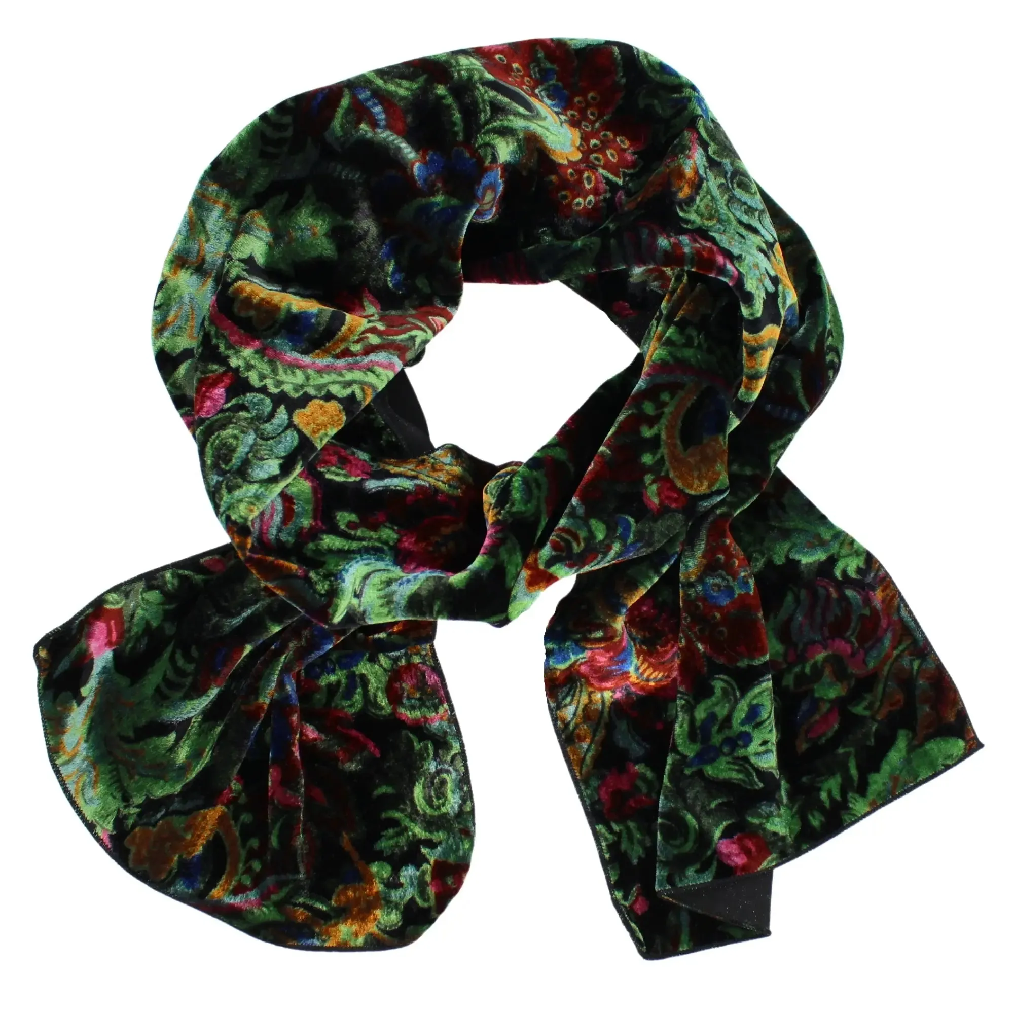 Burnout Velvet Scarf