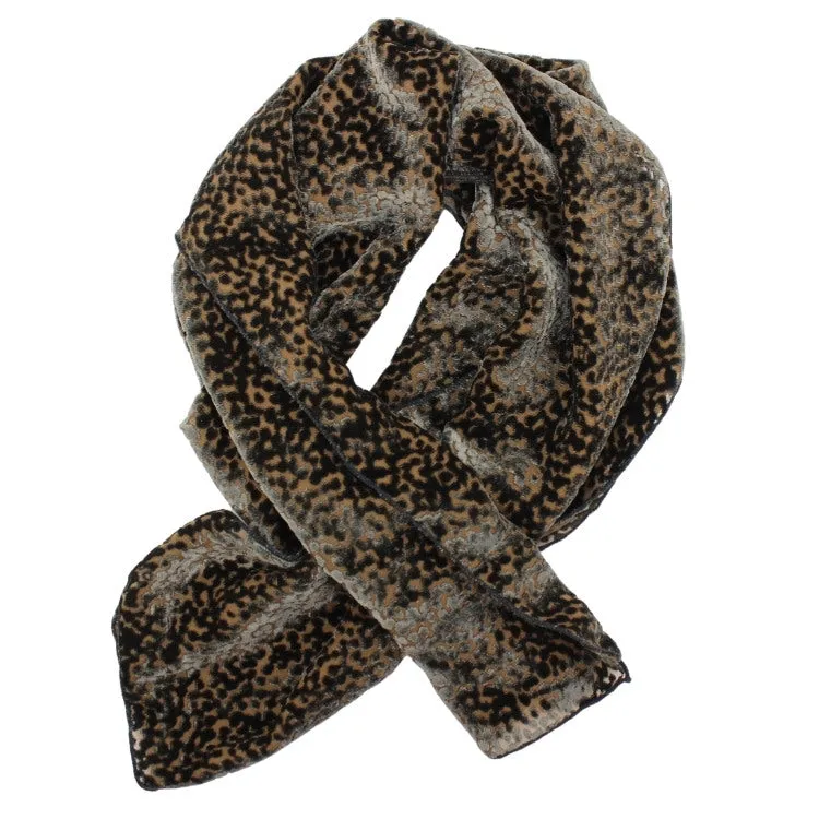 Burnout Velvet Scarf