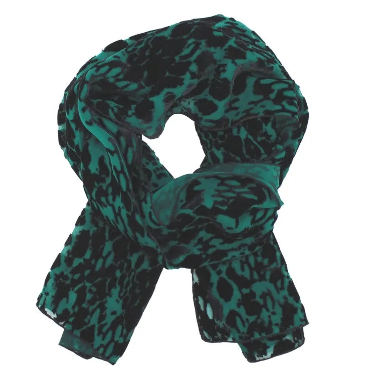 Burnout Velvet Scarf