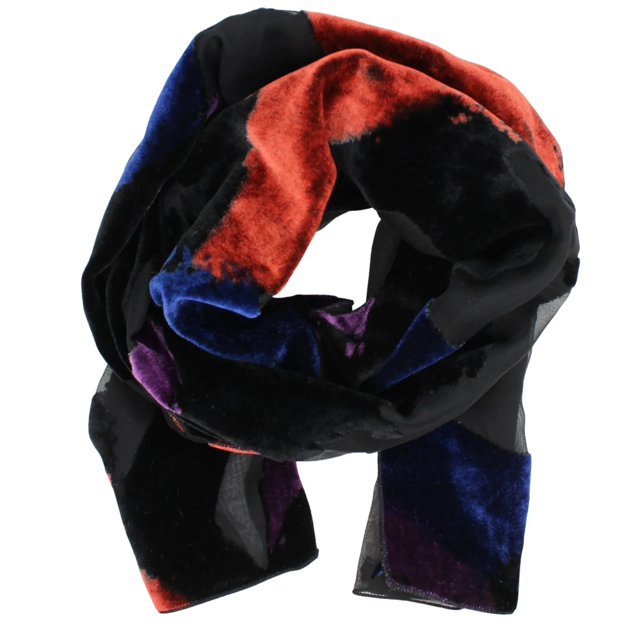 Burnout Velvet Scarf