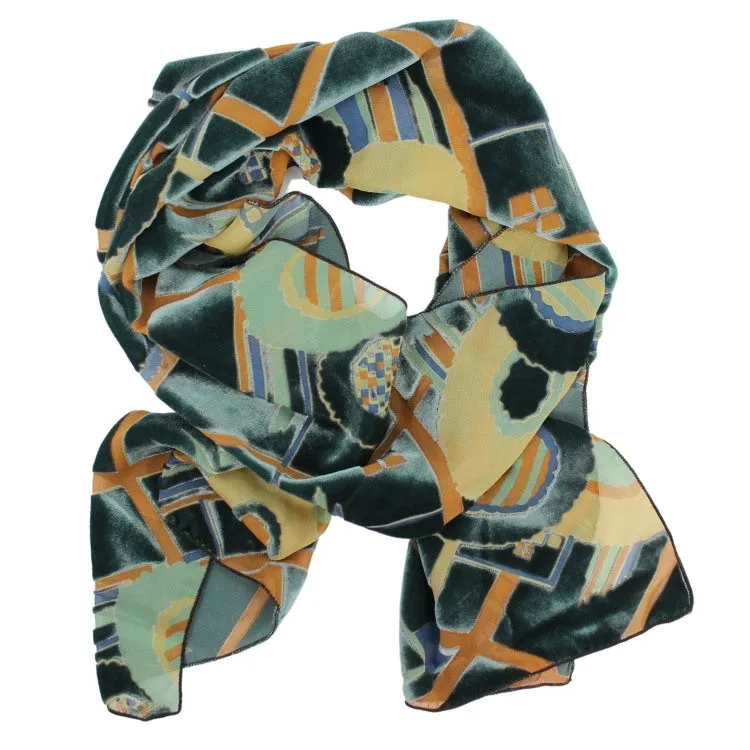 Burnout Velvet Scarf