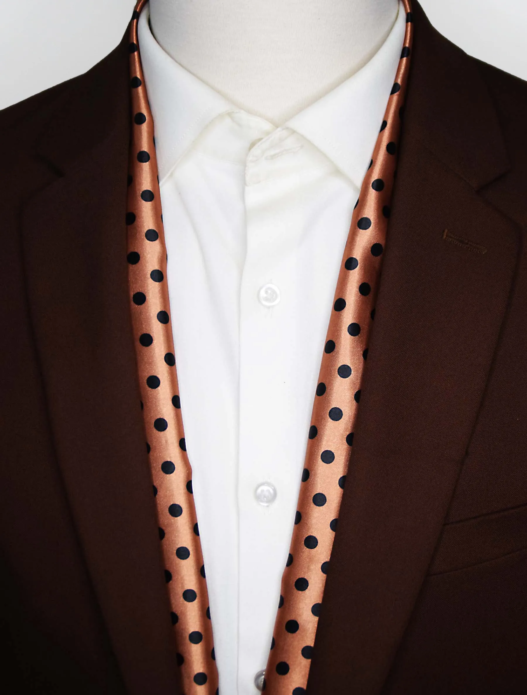 Coral Sands Polka Dot - Silk Men Scarves