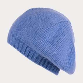 Cornflower Blue Cashmere Beret