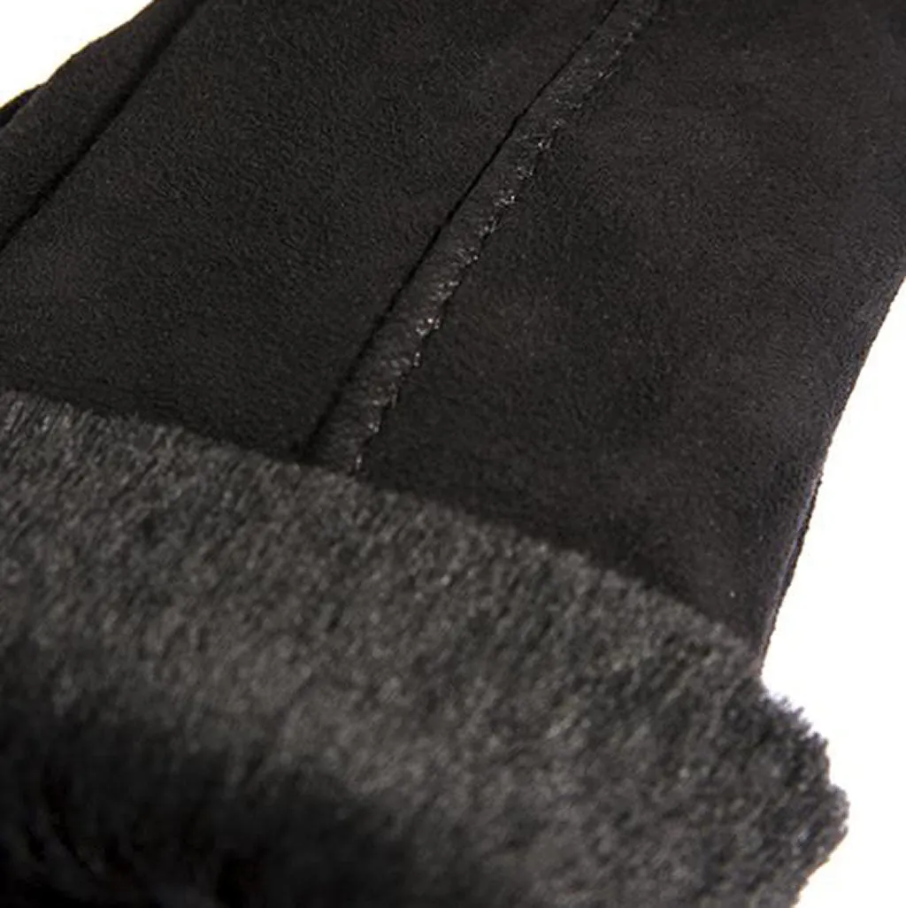 Dents Women's Sheepskin Mittens - Style: 7-1060 - Black