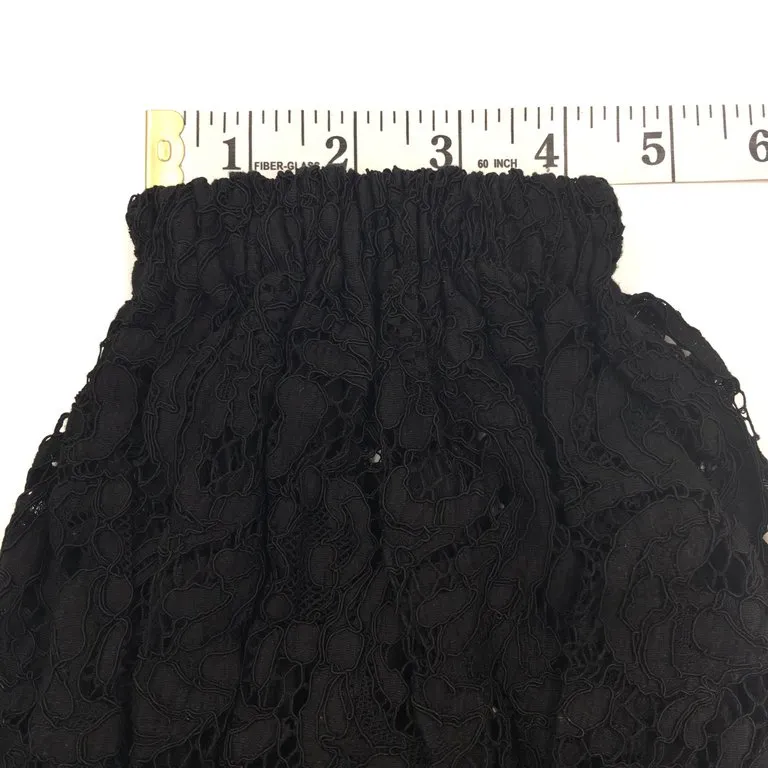 Dior Black Suede and Lace Blouson Elbow Length Glove