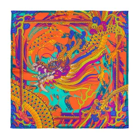 Dragon Scarf, Oriental Ignis – Silk Scarves