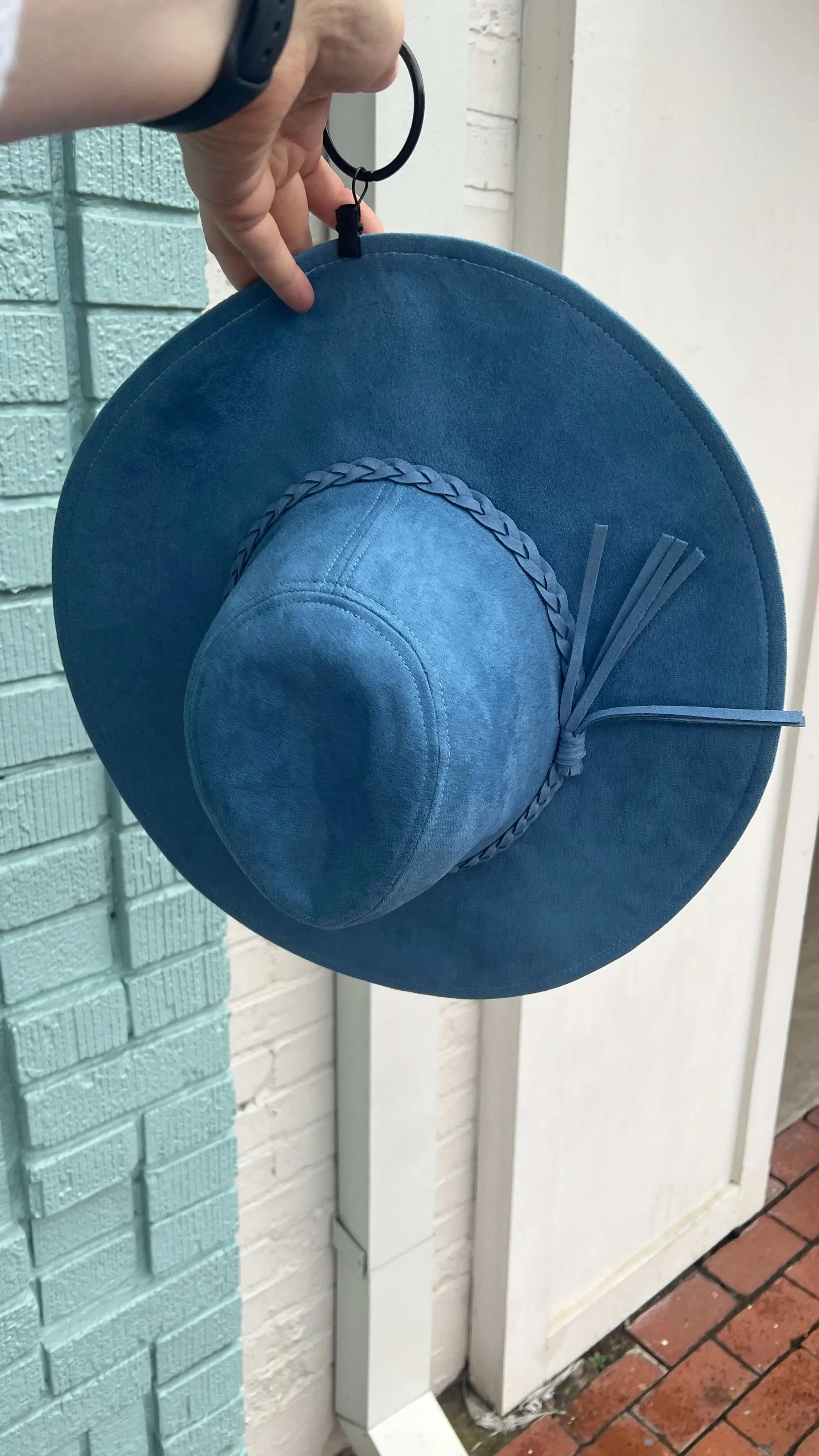 Floppy Brim Suede Hat