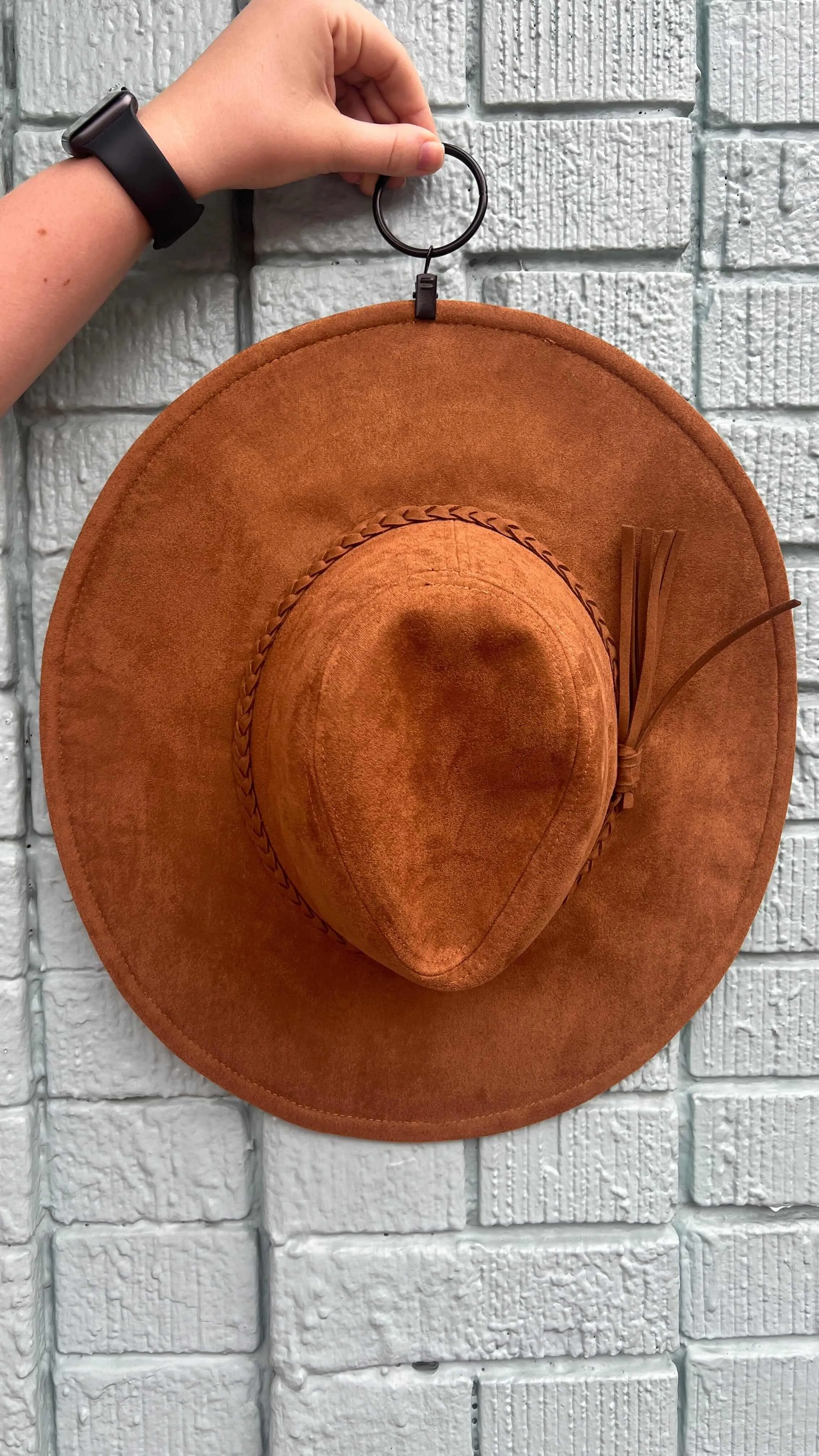 Floppy Brim Suede Hat