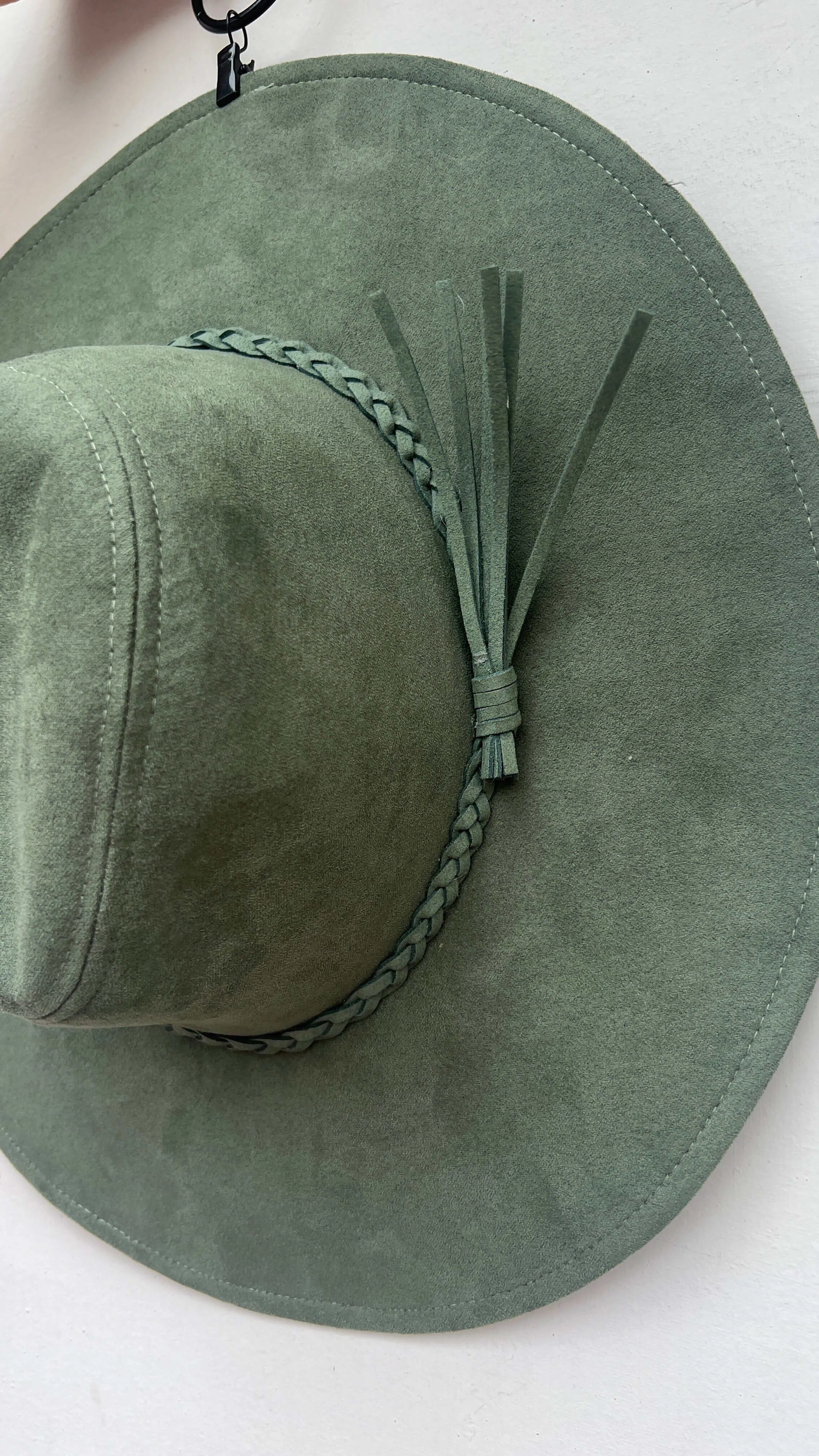 Floppy Brim Suede Hat