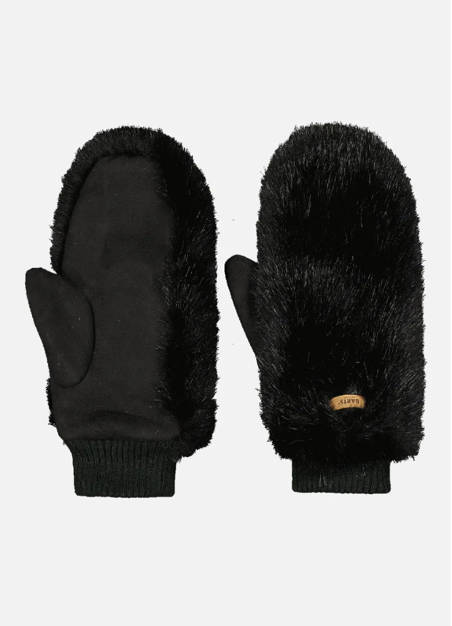 Fur Mitts Faux Fur Mittens With Suede-Like Fabric