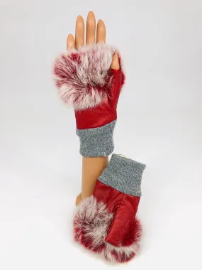 Genuine Rex Rabbit Fingerless Gloves