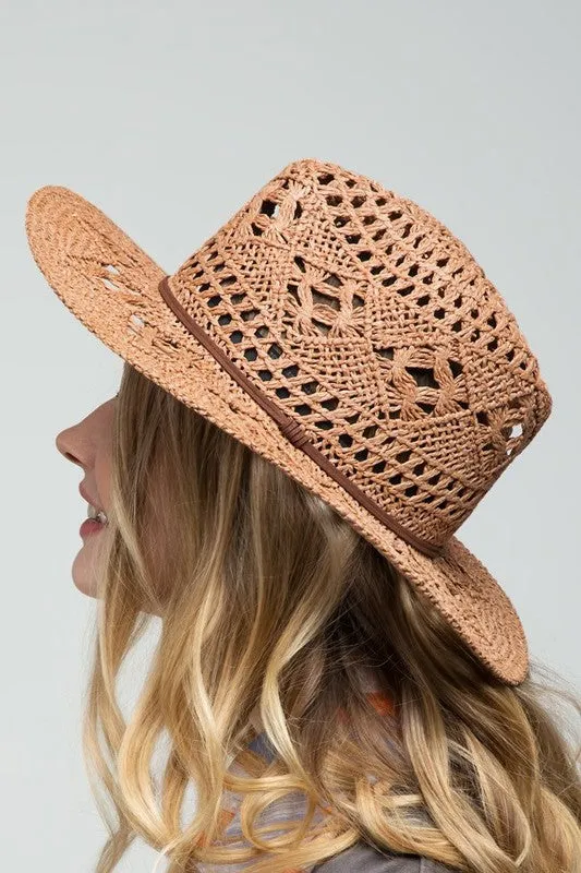 Handwoven Open-Weave Panama Hat