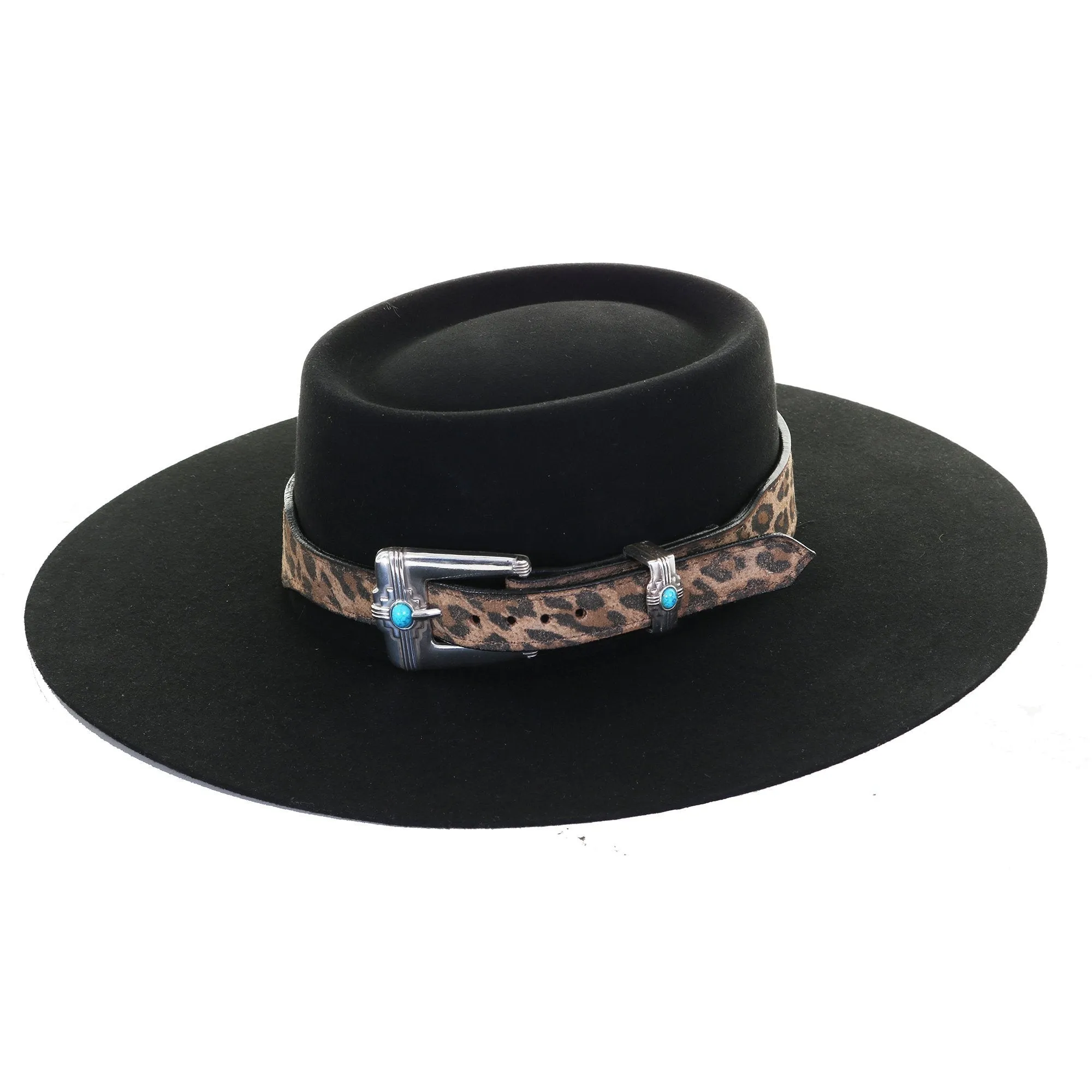 HATB05 - Leopard Suede Hat Band