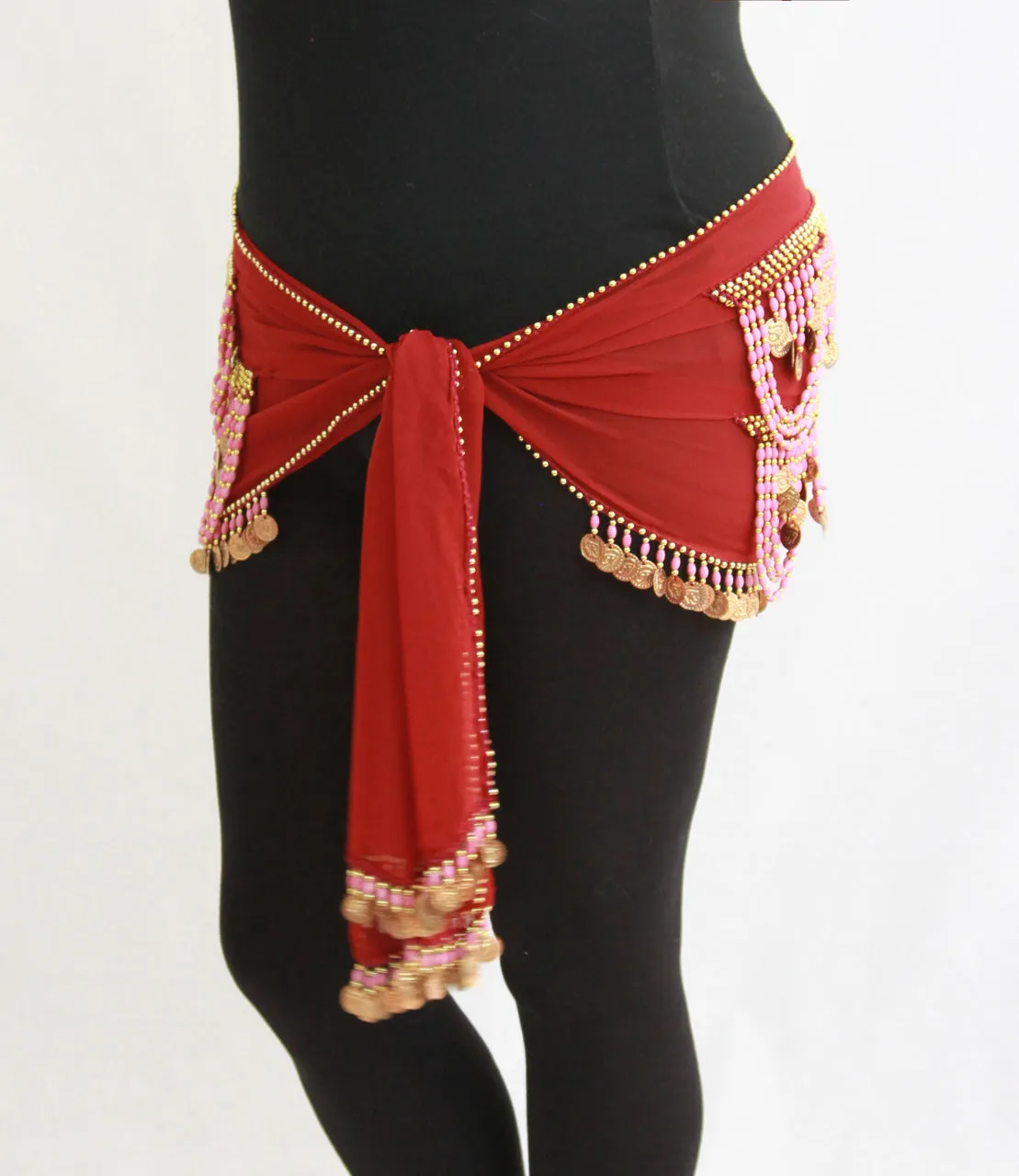 Hip Sash with Beaded Crescents