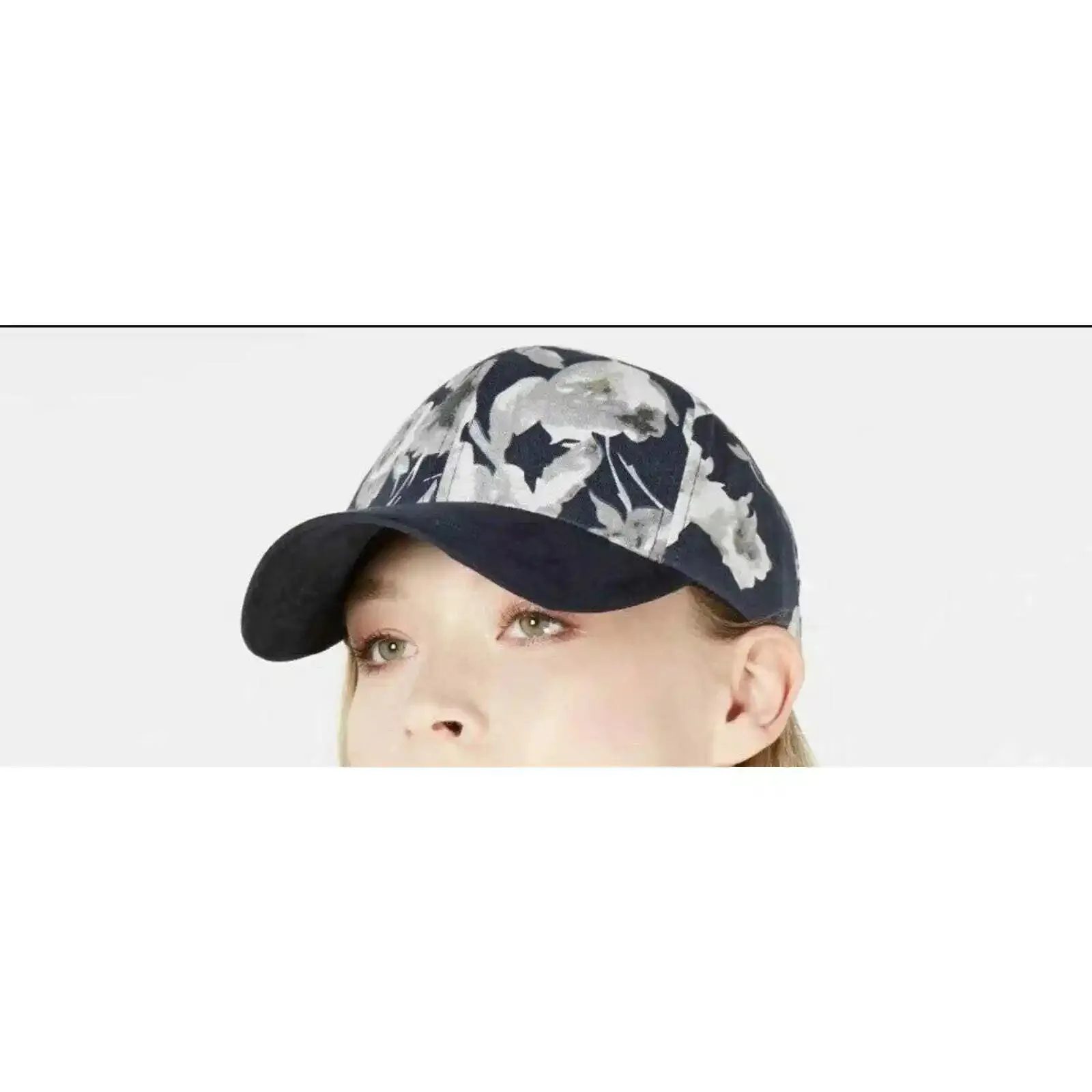 Inc Floral Suede Baseball Cap