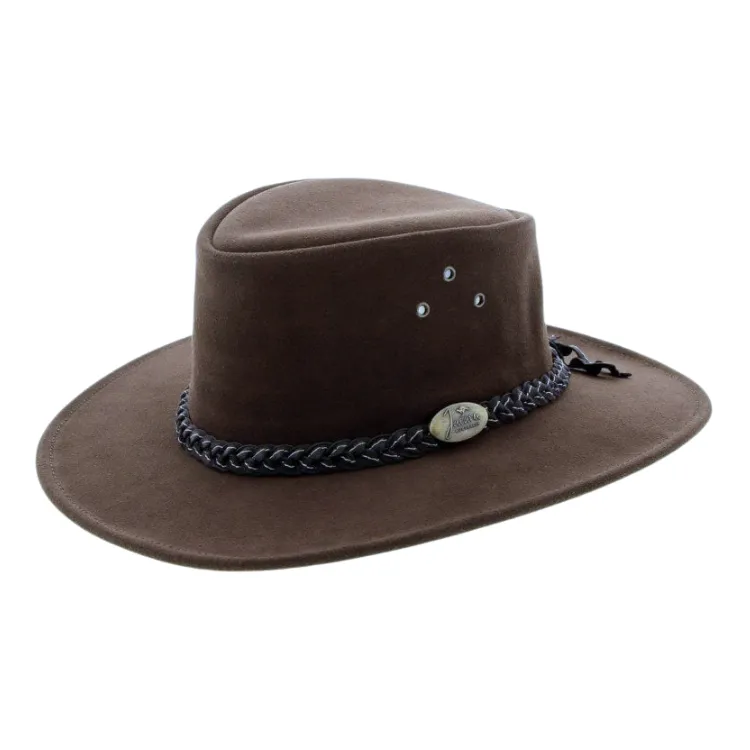 Jacaru Hats Wallaroo Suede - Brown