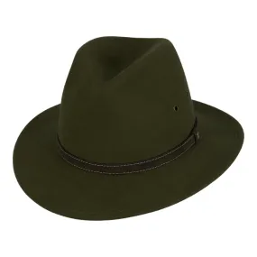 Kooringal Mid Brim Fedora Ramble - Olive