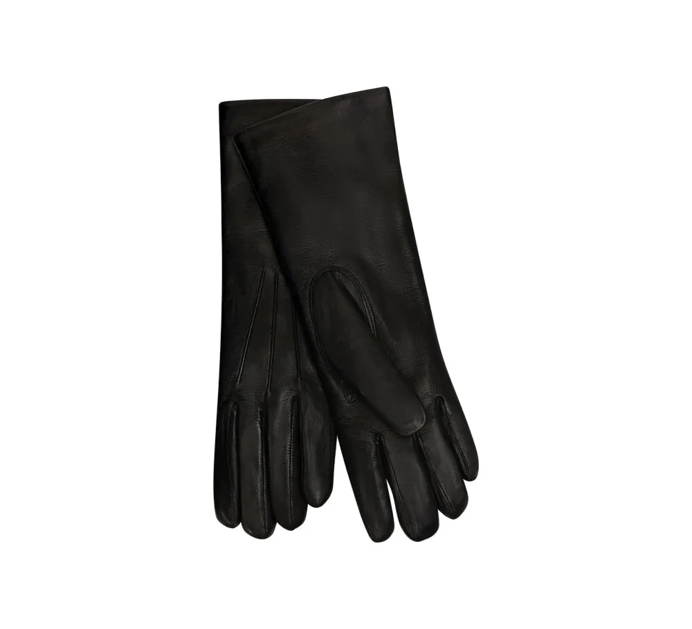 Ladies Leather Fur Lined Gloves