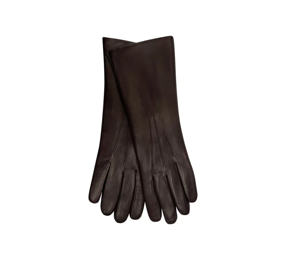 Ladies Leather Fur Lined Gloves