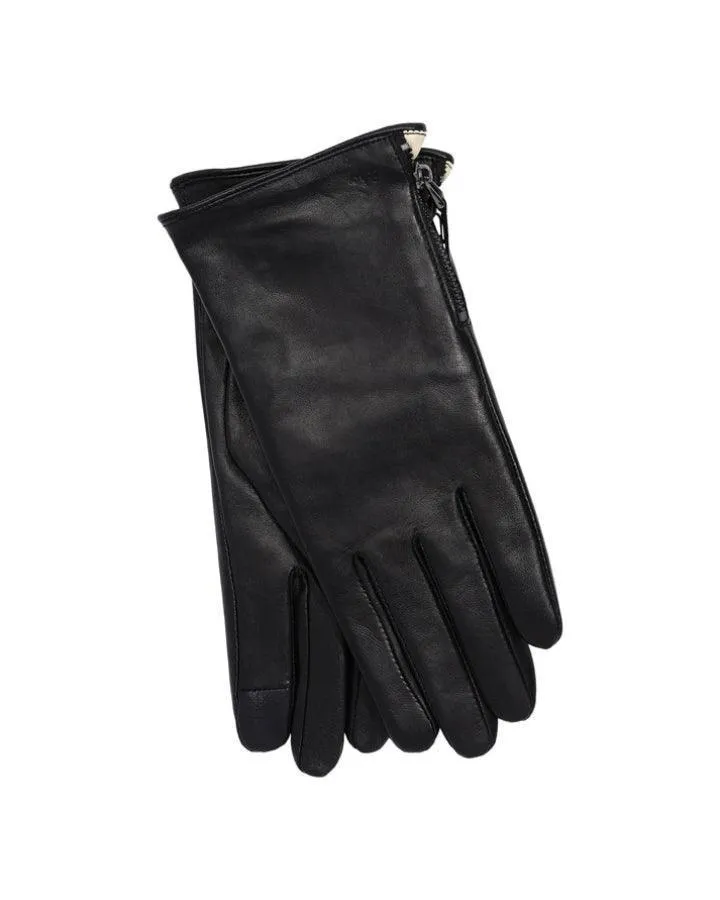 Leather Glove With Zipper