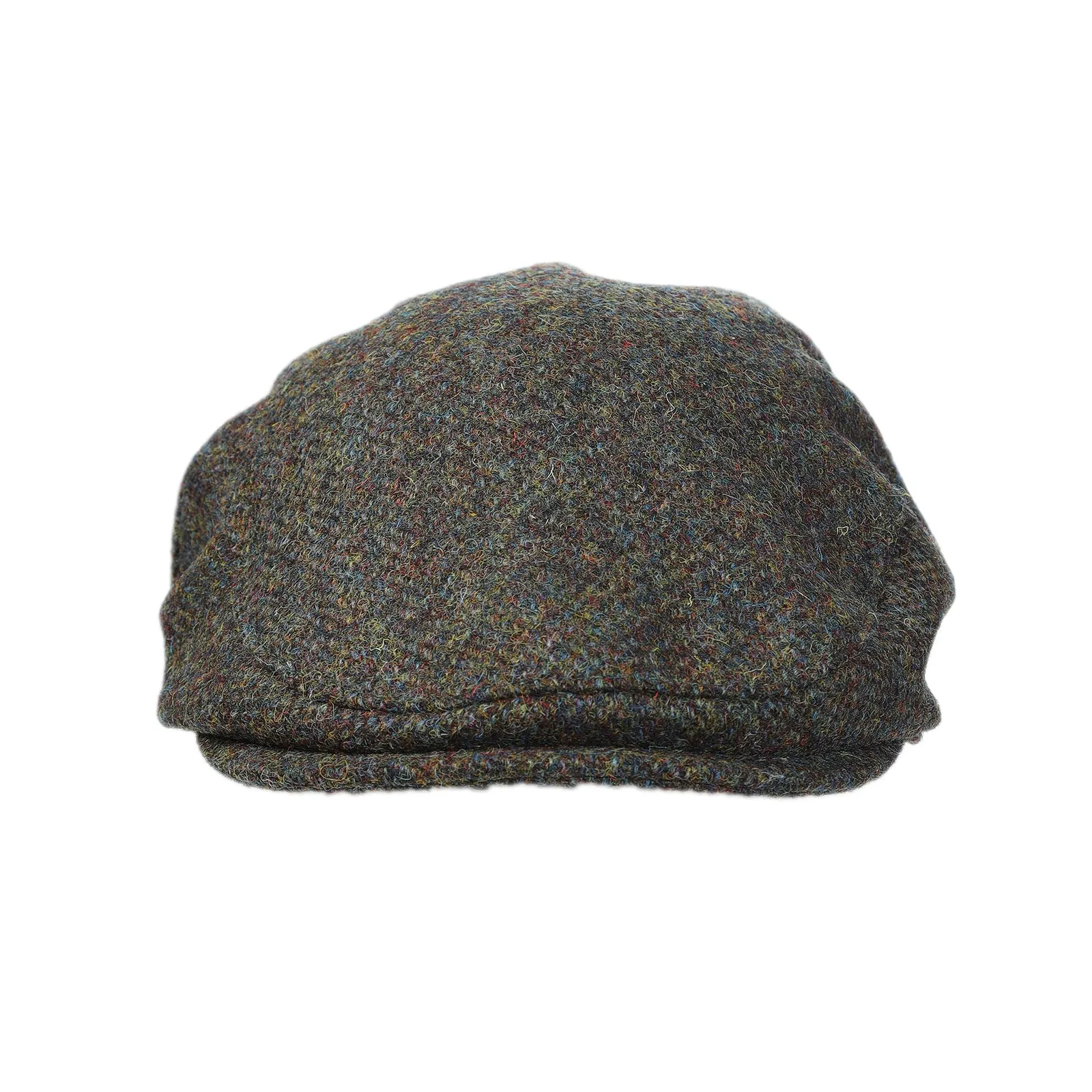 Men's Highland Harris Tweed Flat Cap Forest Green