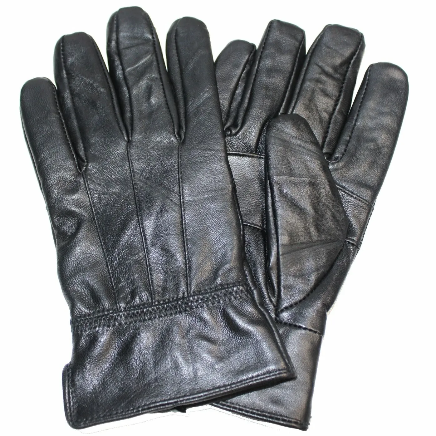 Men's Leather Dress Glove - Chocolate Brown | Black