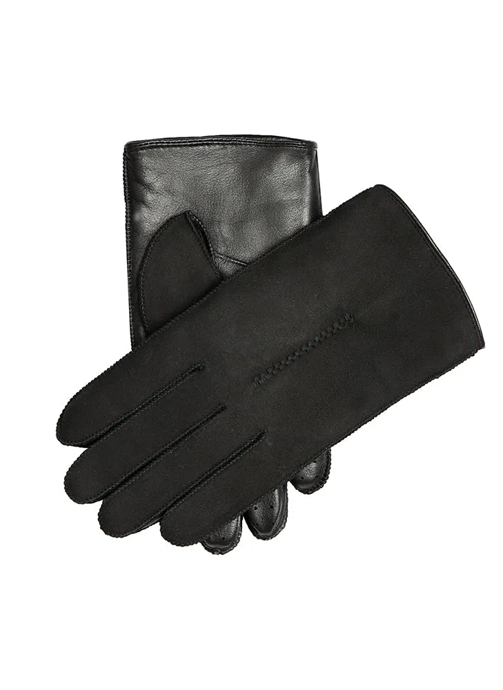 Men’s Touchscreen Single-Point Leather and Sheepskin Gloves