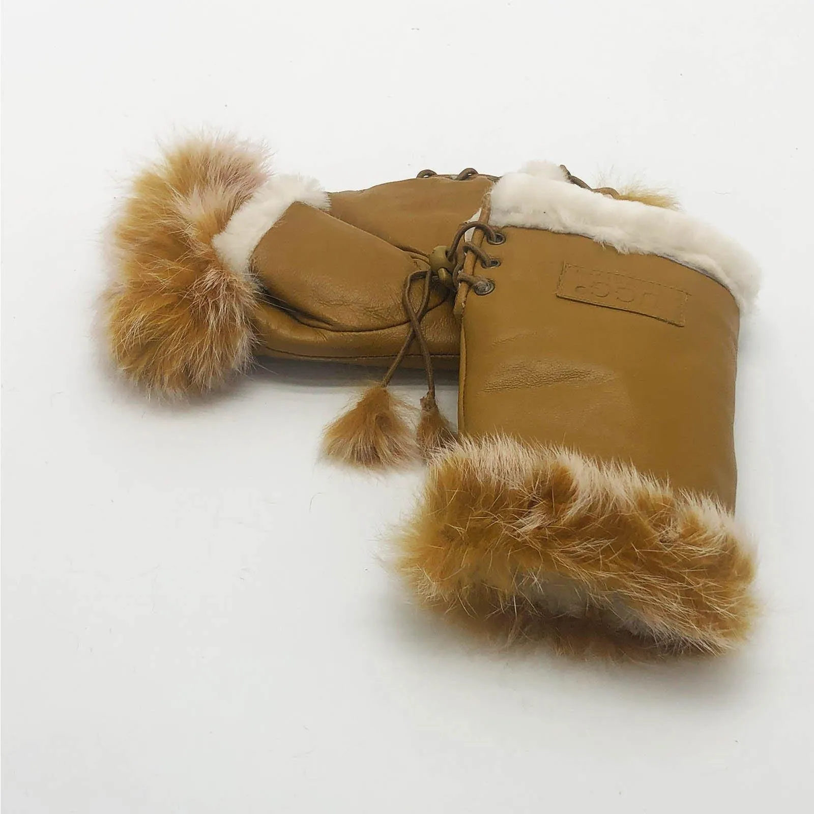 Mubo UGG Genuine Sheepskin Fingerless Glove SH001 Size M