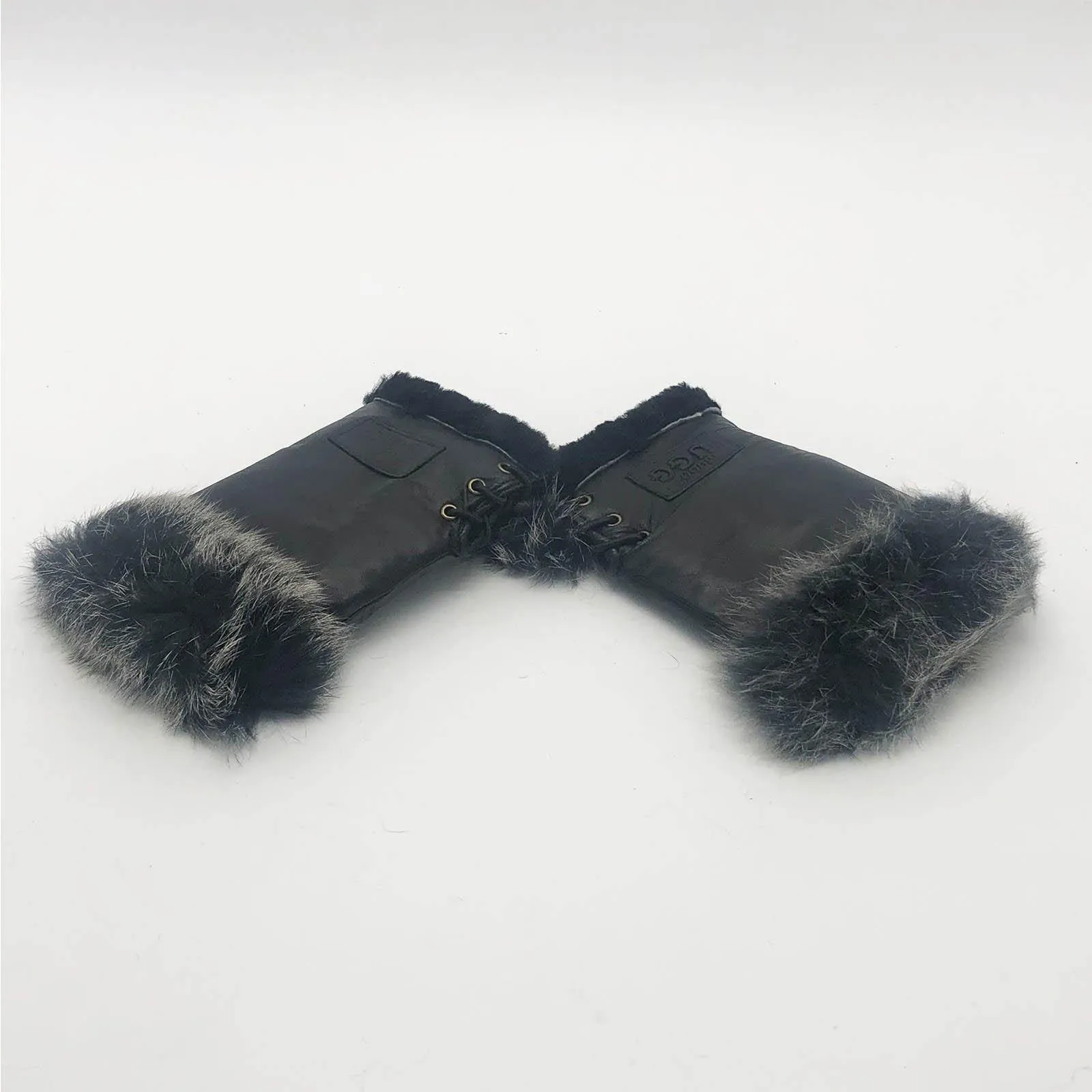 Mubo UGG Genuine Sheepskin Fingerless Glove SH001 Size M