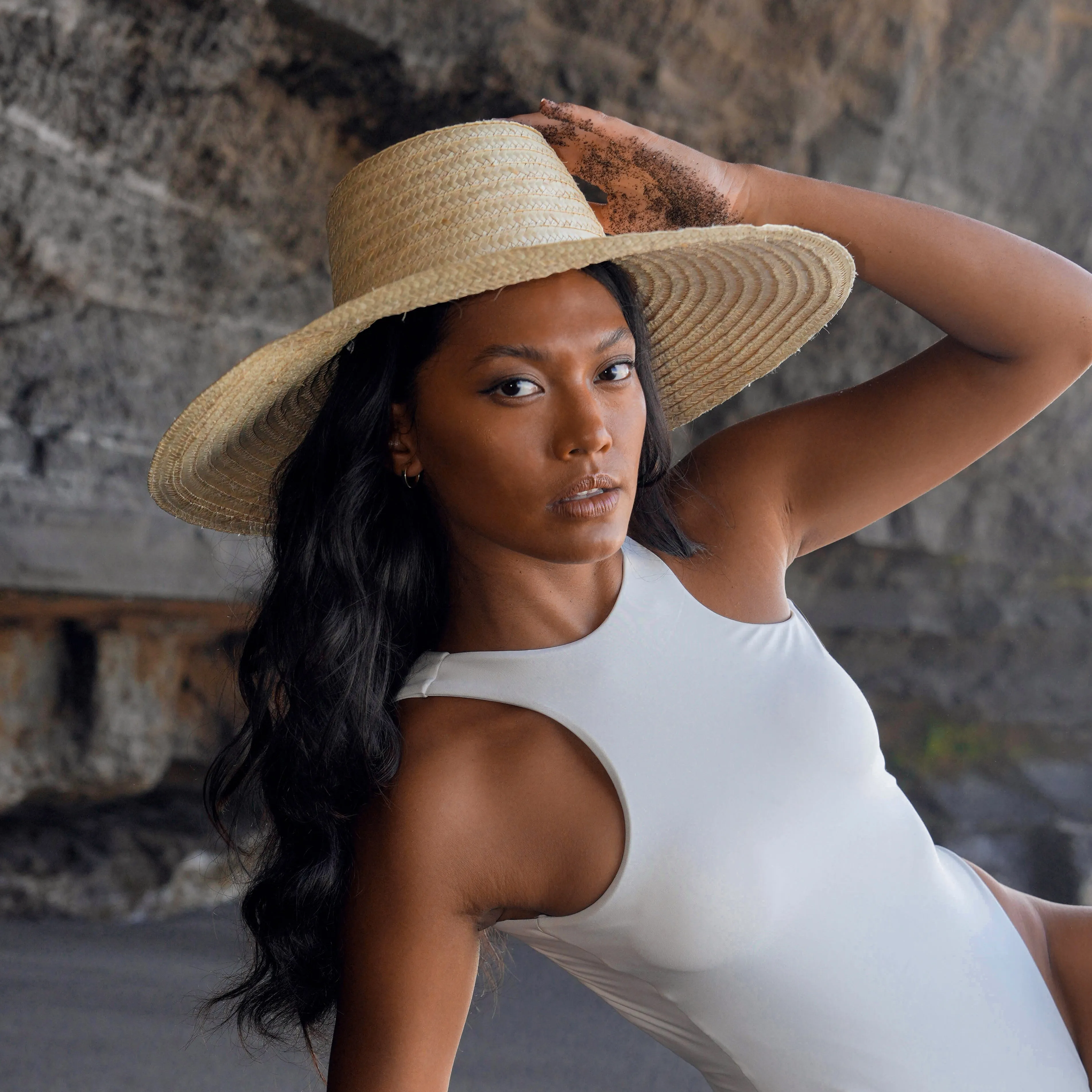 Palm Straw Hats in Natural