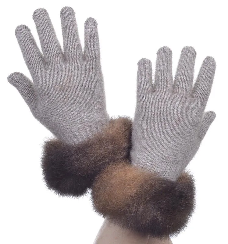 Possum Merino Fur Trim Glove