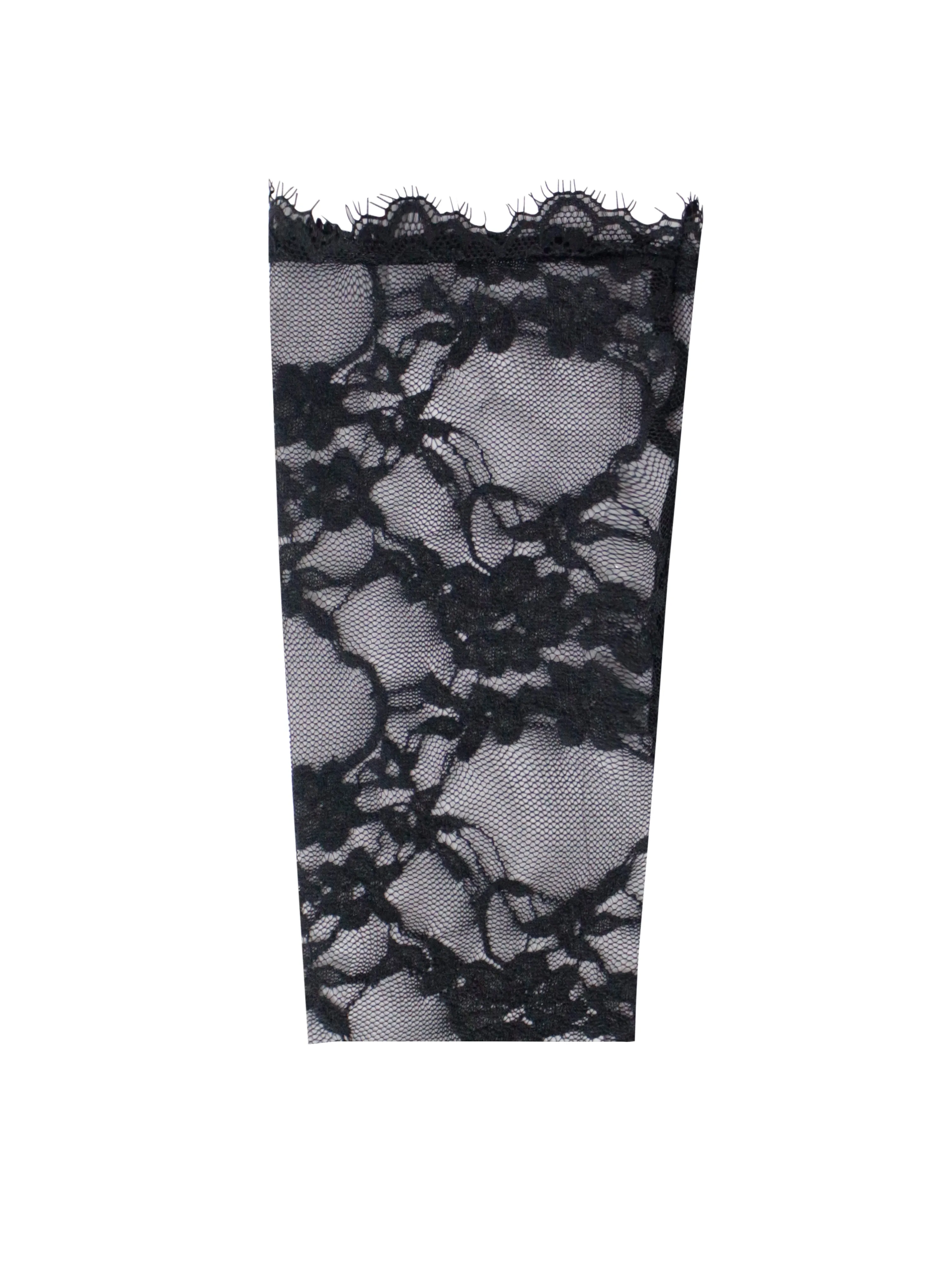 Rae Black Lace Opera-length Gloves