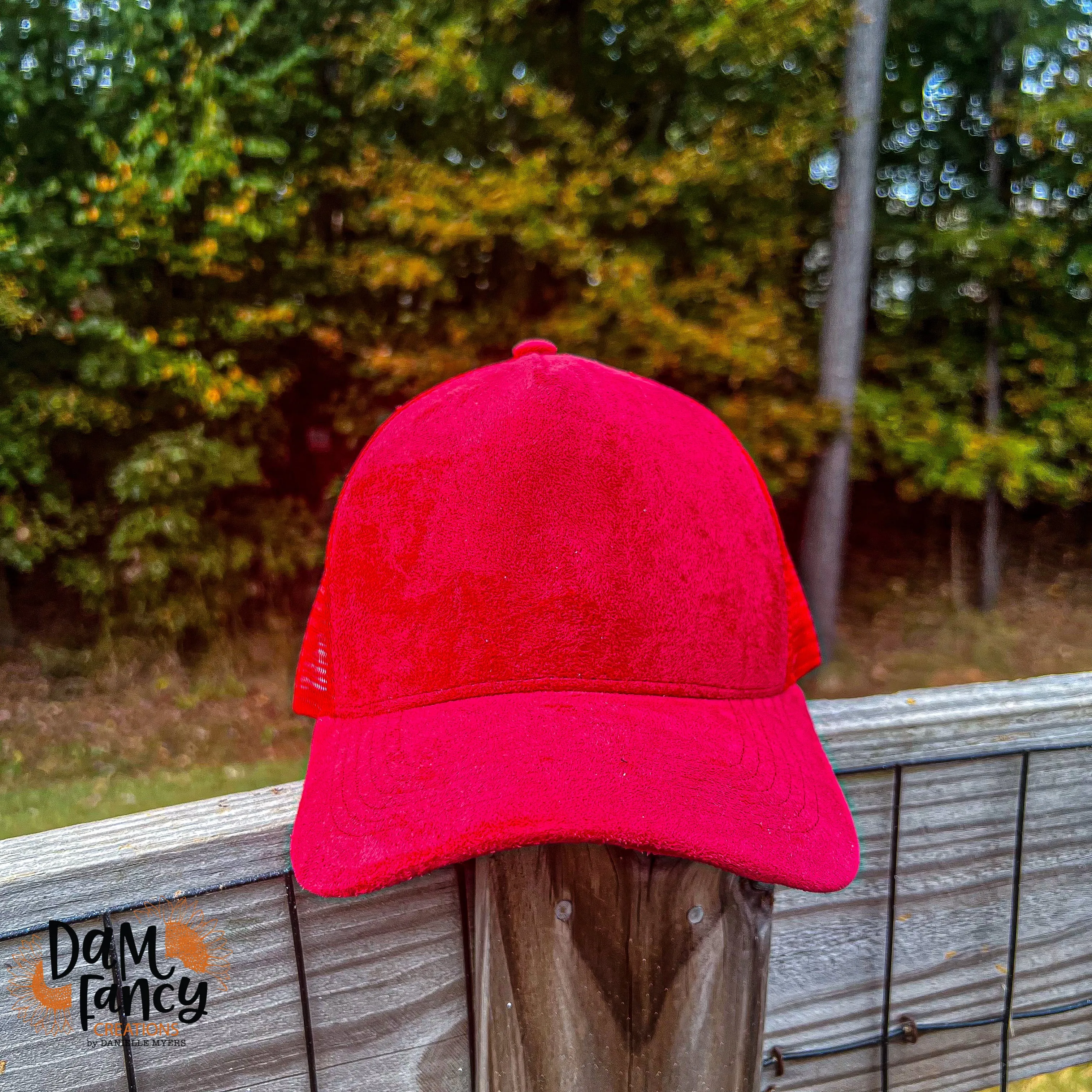 Red Mesh Back Trucker Hat