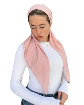 Scarf Bar Classic Pink Pre-Tied Bandanna with Full Grip