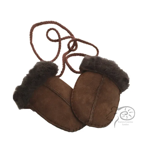 Sheepskin Baby Puddy Mitten - Chocolate