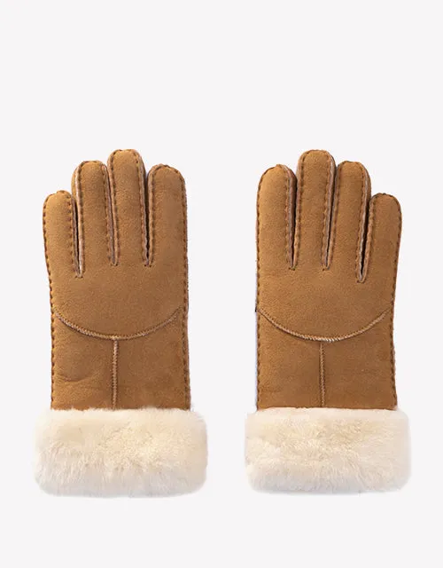 Stacey Ladies Gloves In Chestnut