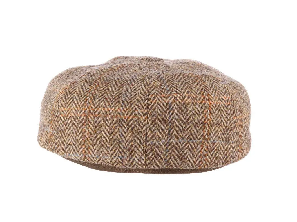 Stetson Chadwick Harris Tweed Wool Newsboy