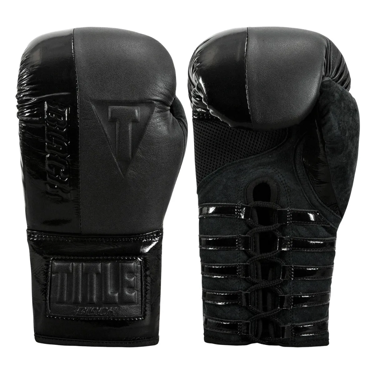 TITLE Black Blast Lace Training Gloves