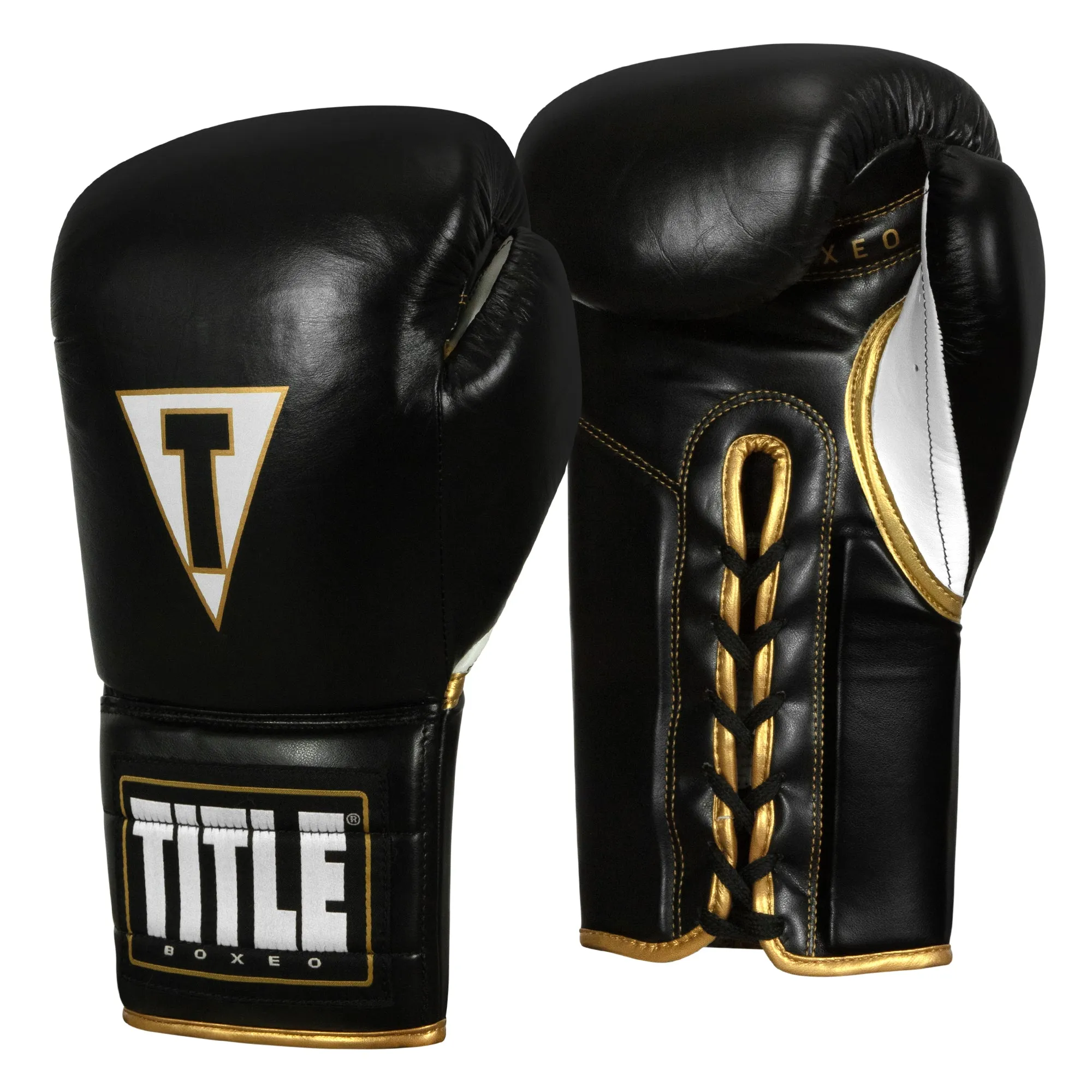 TITLE Boxeo Mexican Leather Lace Training Gloves Quatro