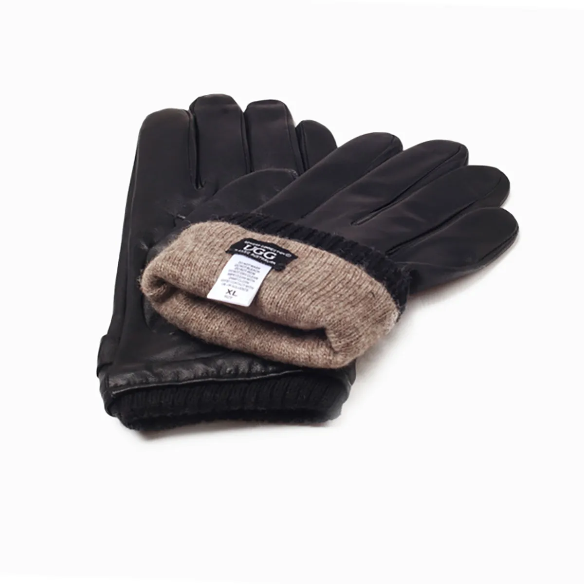 Ugg Mens Silver Stud Tab Glove (Touch Screen)