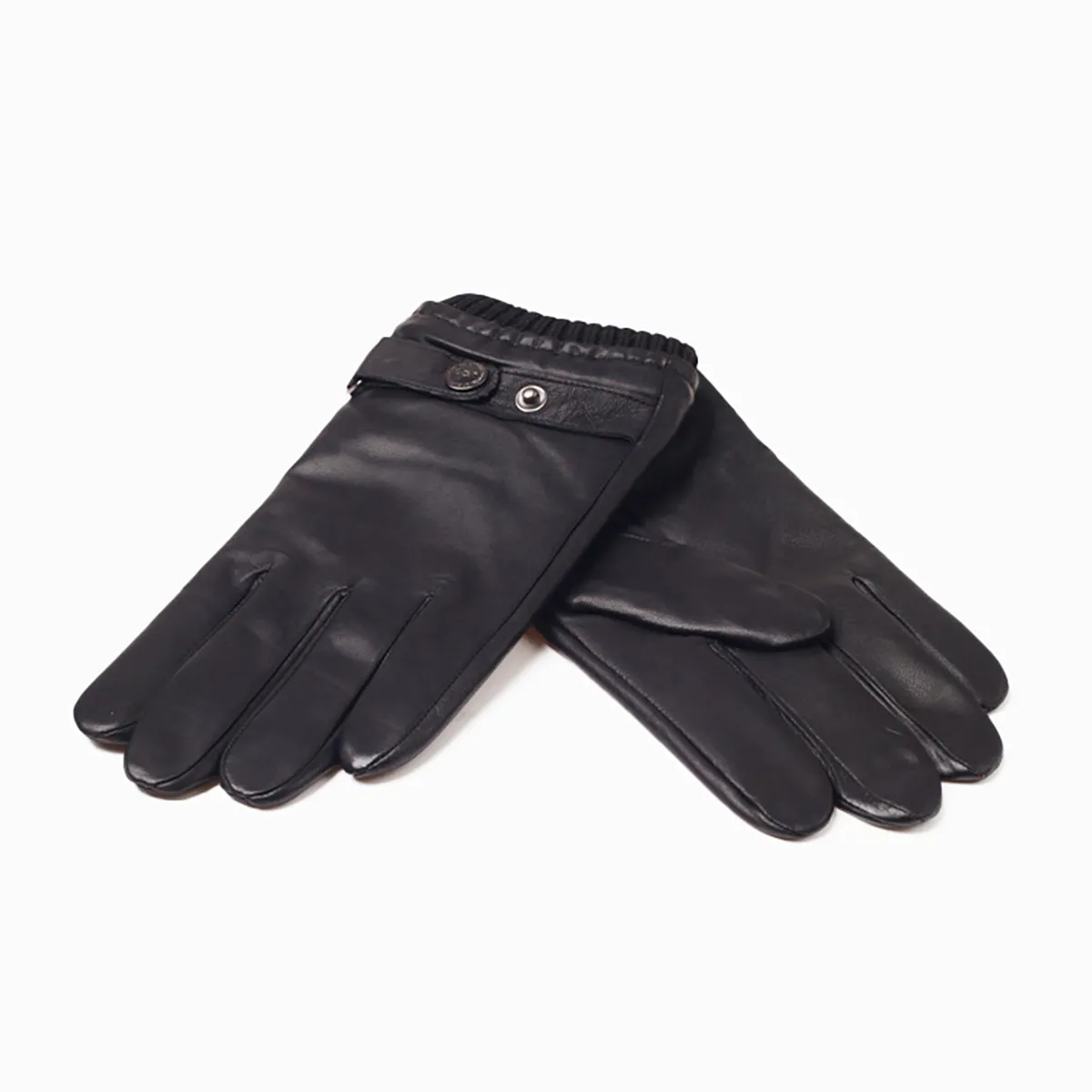 Ugg Mens Silver Stud Tab Glove (Touch Screen)